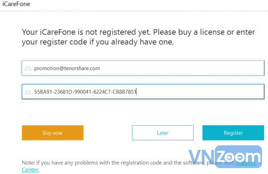 icarefone license key