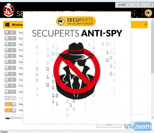 Bản Quyền SecuPerts Anti Spy for Windows 10