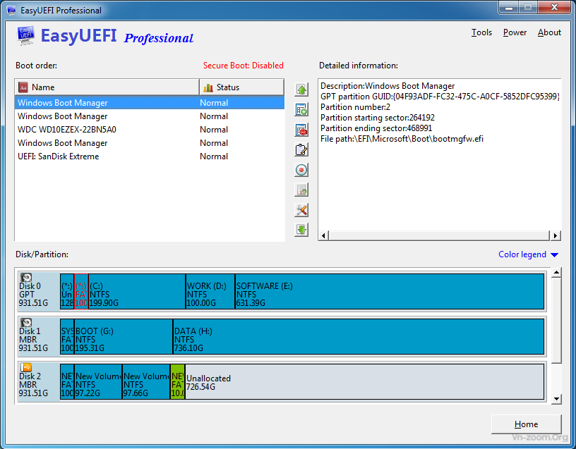 instaling EasyUEFI Enterprise 5.0.1