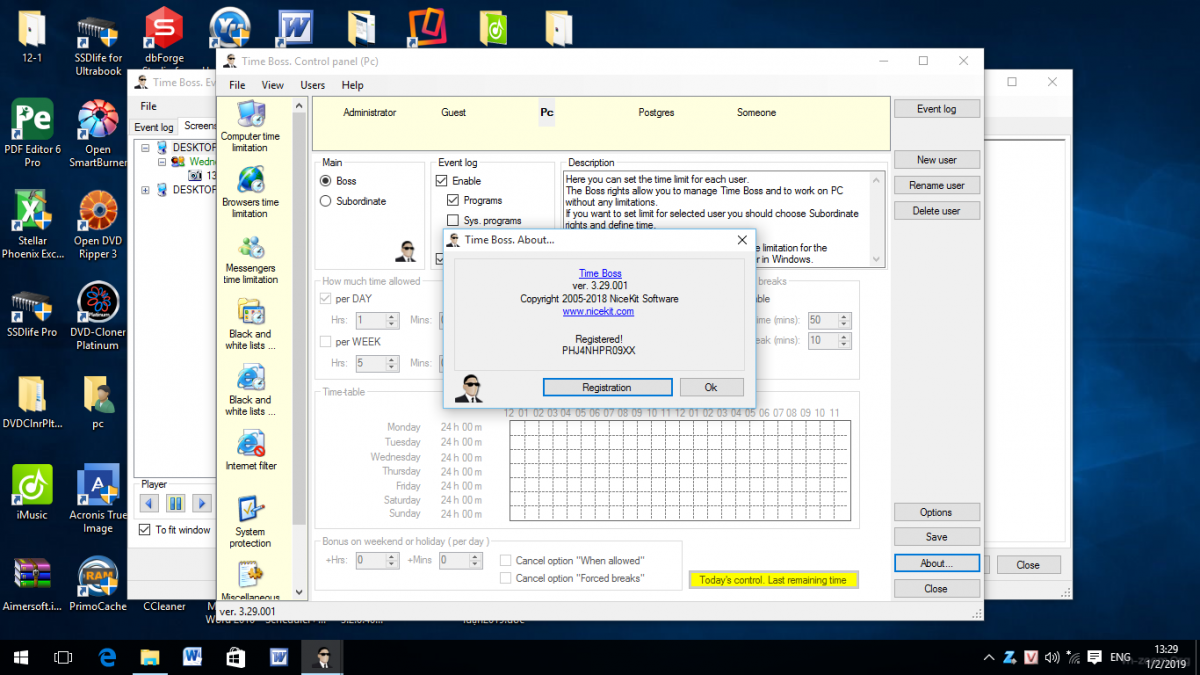 download the new for windows Time Boss Pro 3.36.004