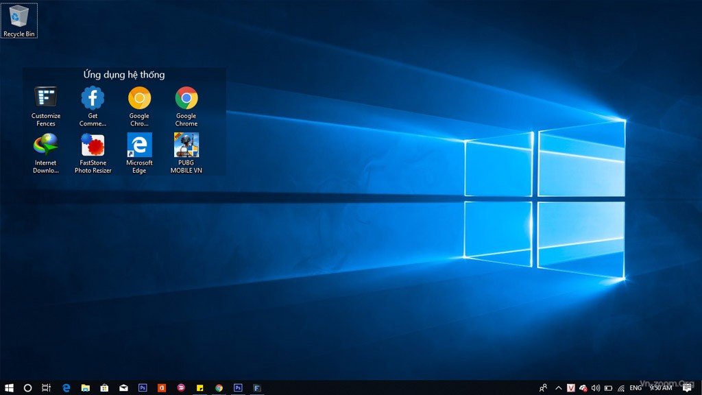 Cách cố định icon trên Desktop và tự do di chuyển icon trên màn hình Windows