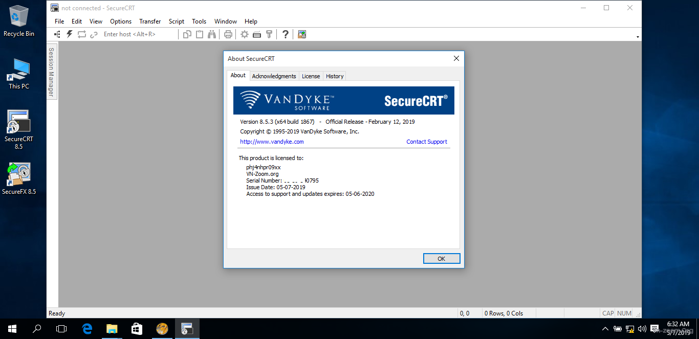 download vandyke software securecrt 9.0