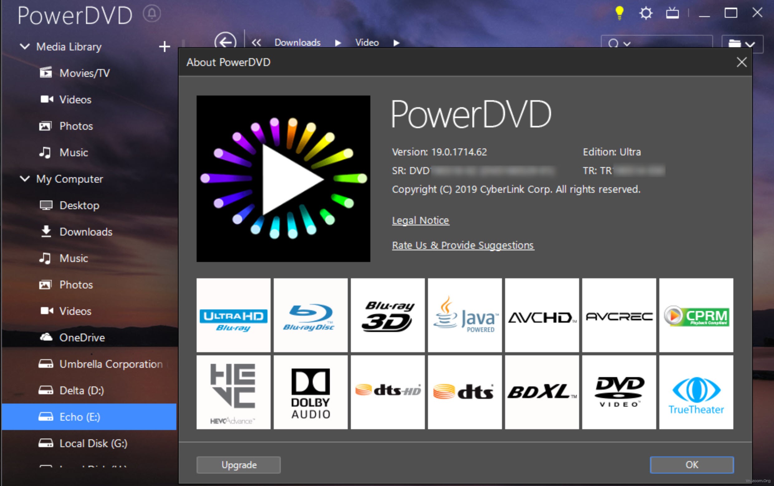 Power DVD 19 проигрыватель