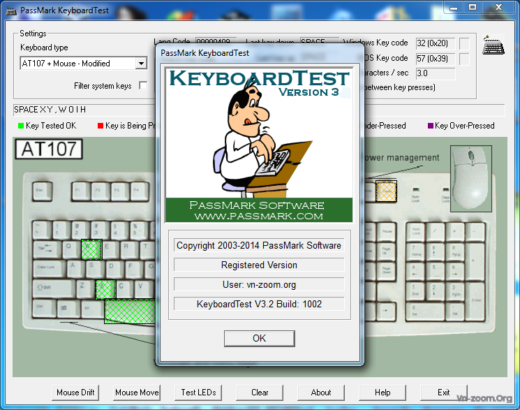 PassMark KeyboardTest FAQ