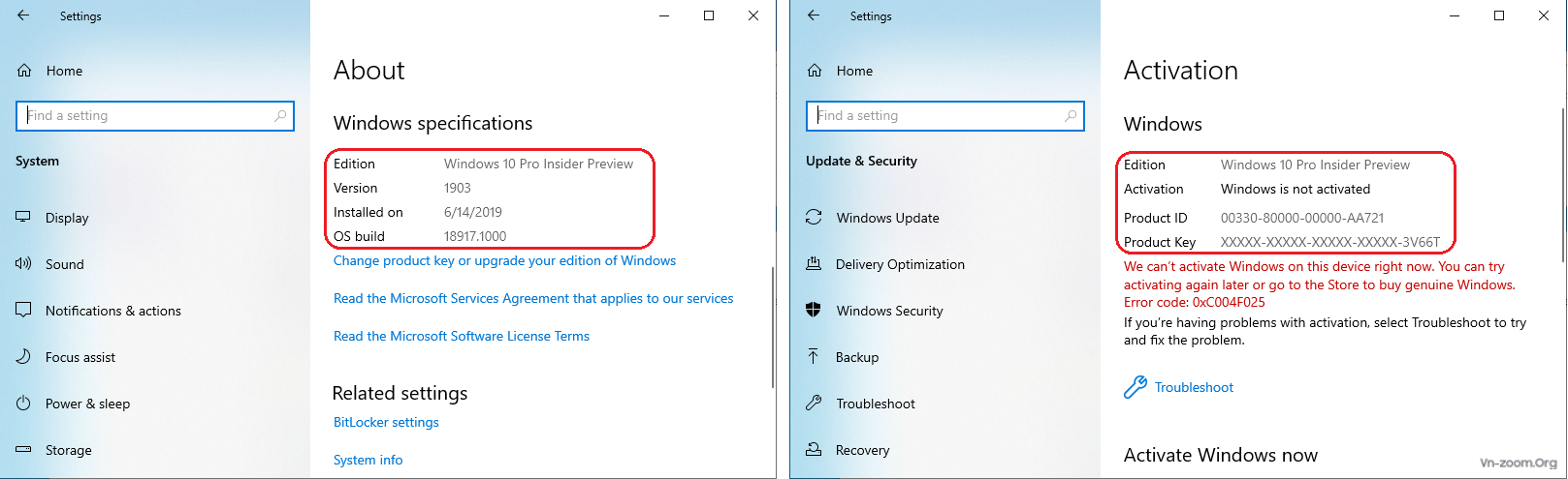 windows 10 pro insider preview key