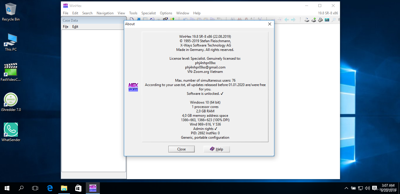 WinHex 20.8 SR1 instal the last version for ios