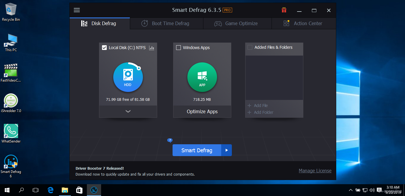IObit Smart Defrag 9.0.0.311 download the new for windows