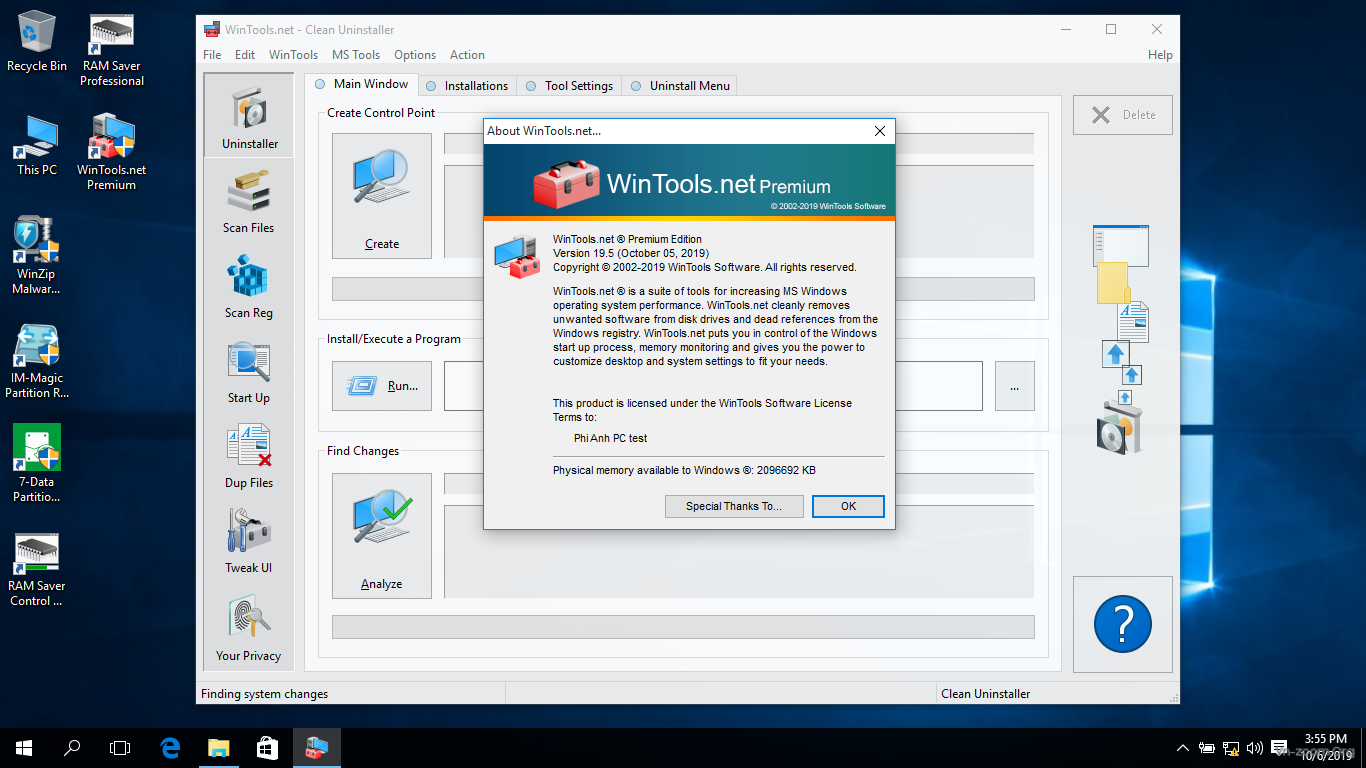 WinTools net Premium 23.7.1 instal
