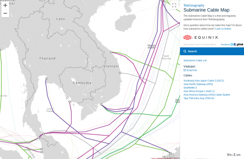 Vietnam Submarine Cable Map