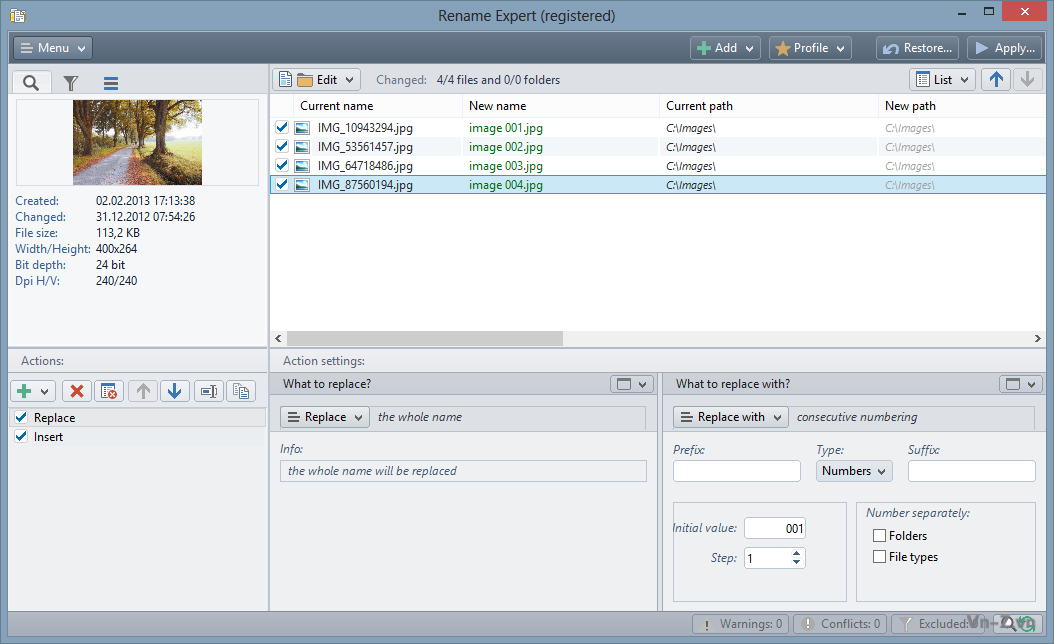 Gillmeister Rename Expert 5.31 free downloads