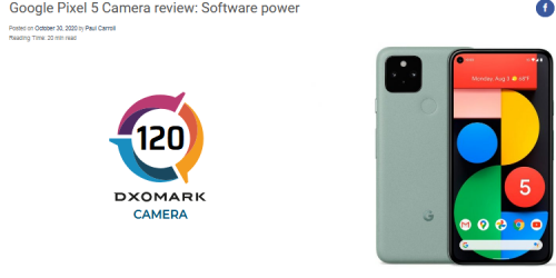 Screenshot 2020 10 30 Google Pixel 5 Camera review Software power