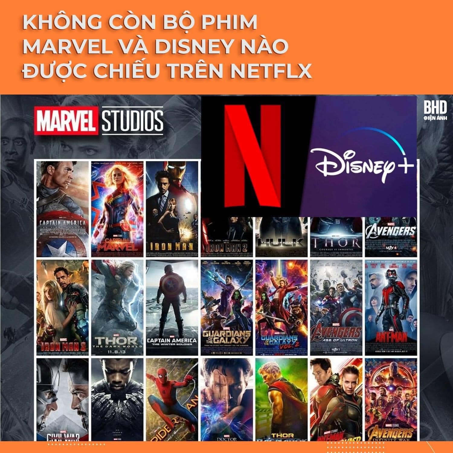 Danh sách phim Marvel có sẵn trên Netflix
