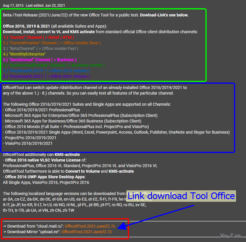 OfficeRTool 7.0 free