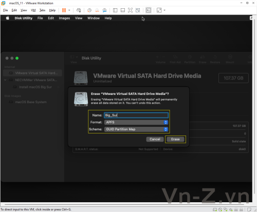 macOS on VMware 64