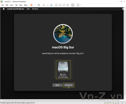 macOS on VMware 71