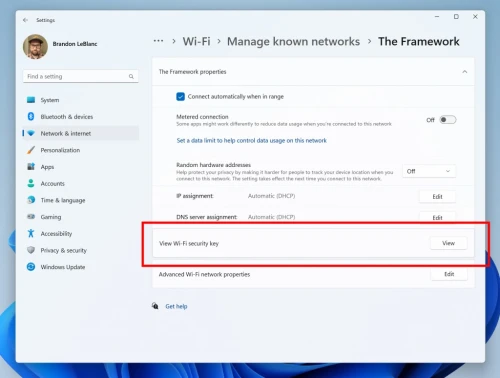 Windows 11 xem mat khau wifi