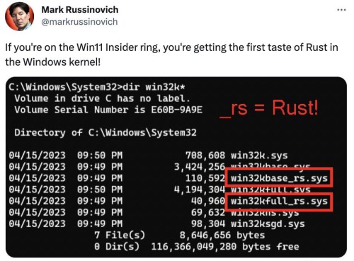 Bản sao Rust code Windows kernel