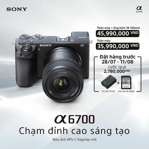 Bản sao Pre order Alpha6700