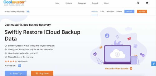 Bản sao Coolmuster iCloud Backup Recovery