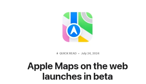 Apple Maps beta 2024