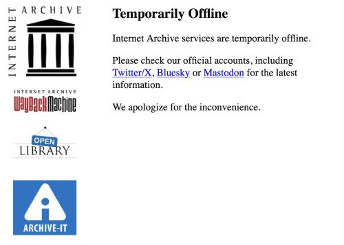 Internet Archive Hacked